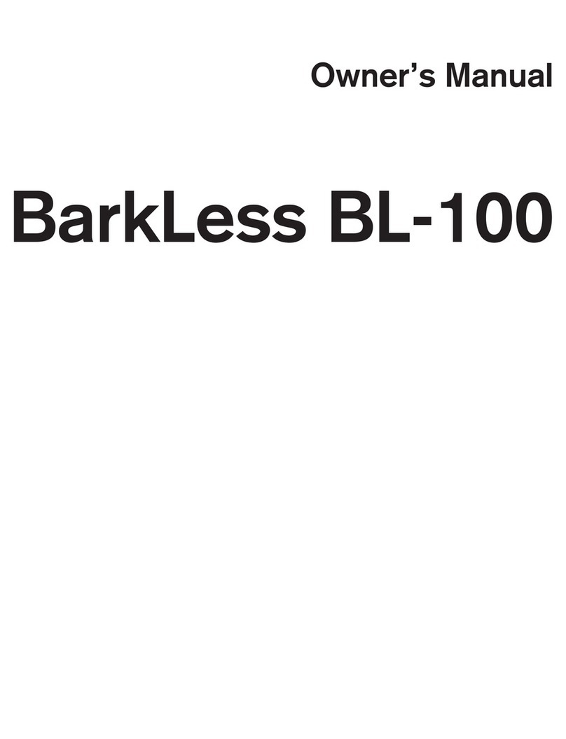 BarkLess BL-100 owner's manual
