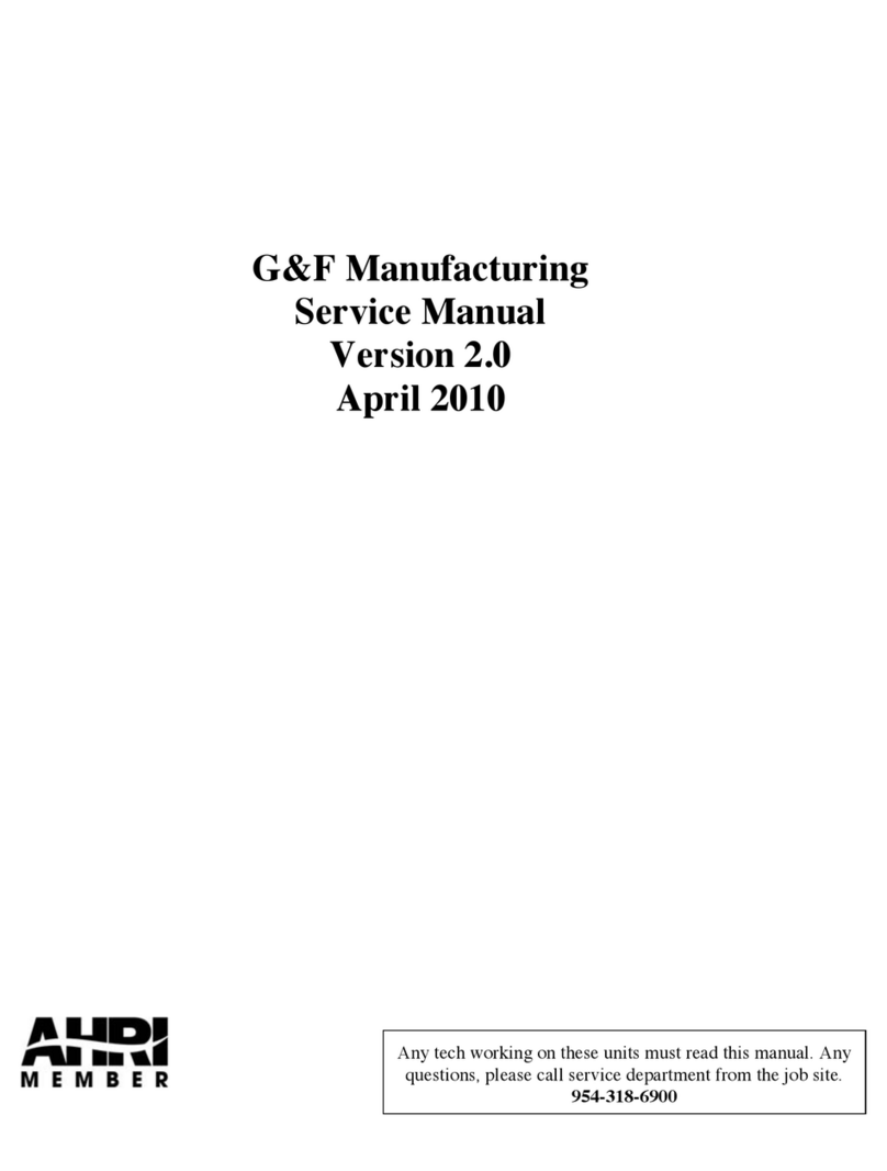 G&F Manufacturing R-410A Service manual G&F Manufacturing R-410A Service manual