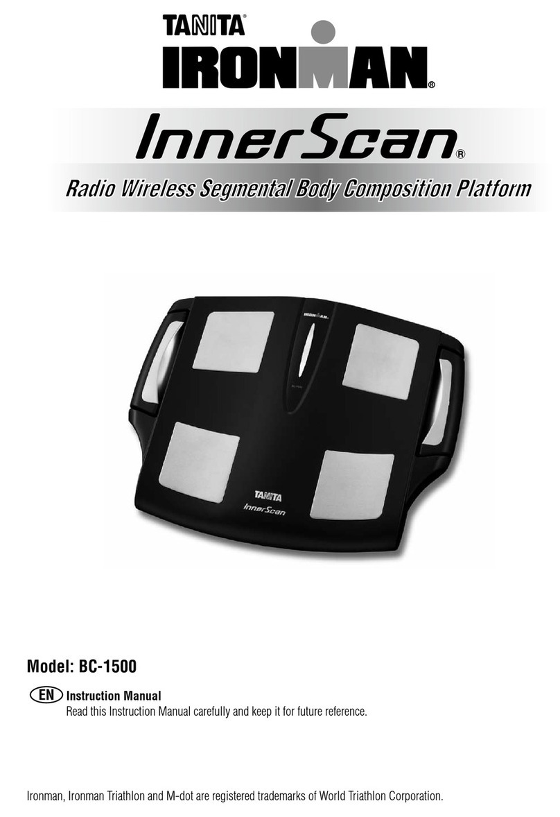 Tanita Ironman InnerScan BC-1500 instruction manual