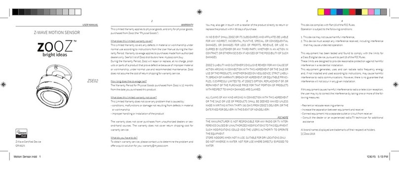 Z-Wave ZOOZ ZSE02 user manual