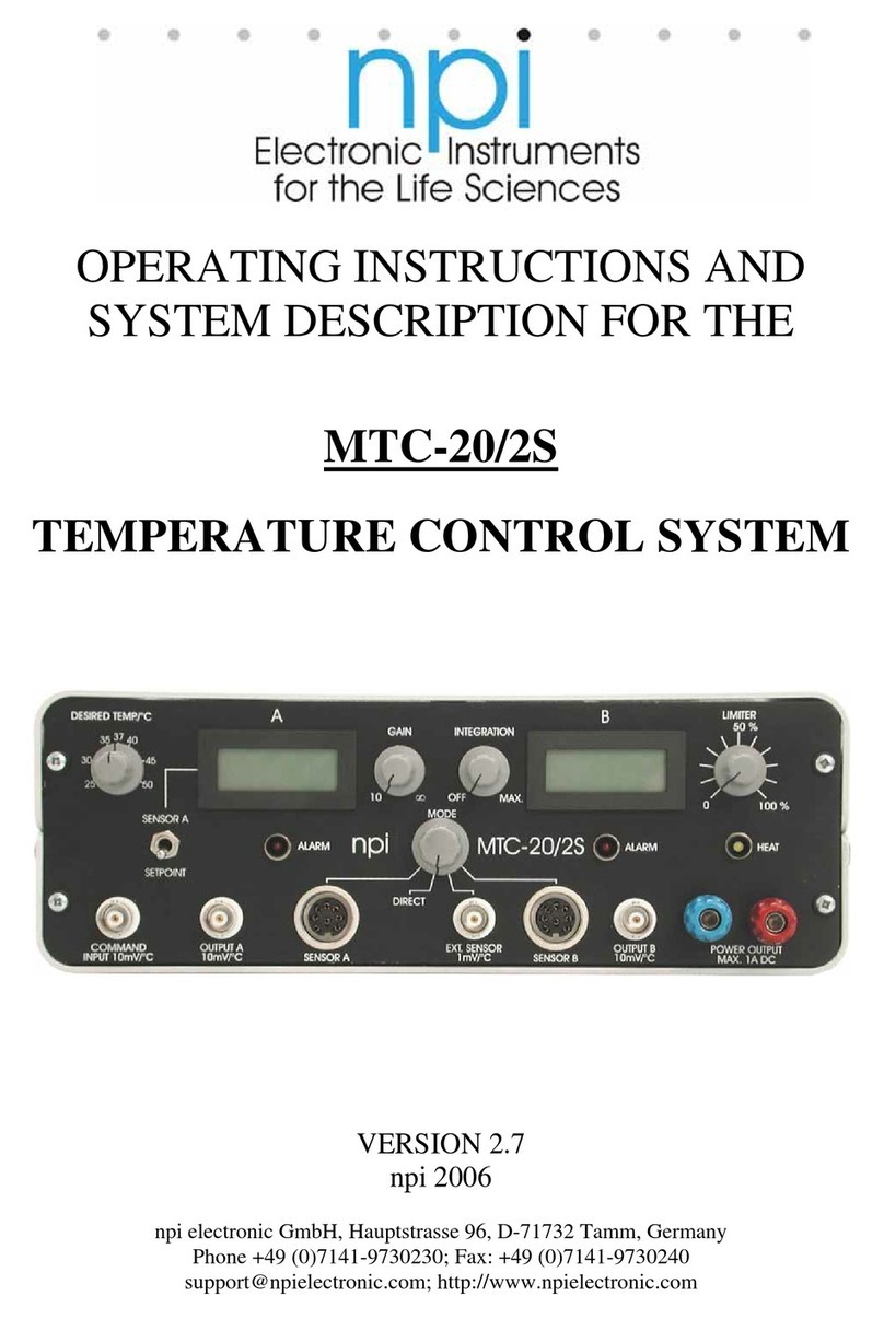 NPI MTC-20/2S Operating instructions
