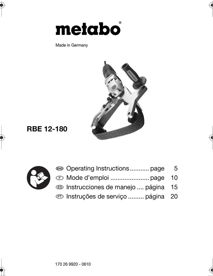 Metabo RBE 12-180 User manual