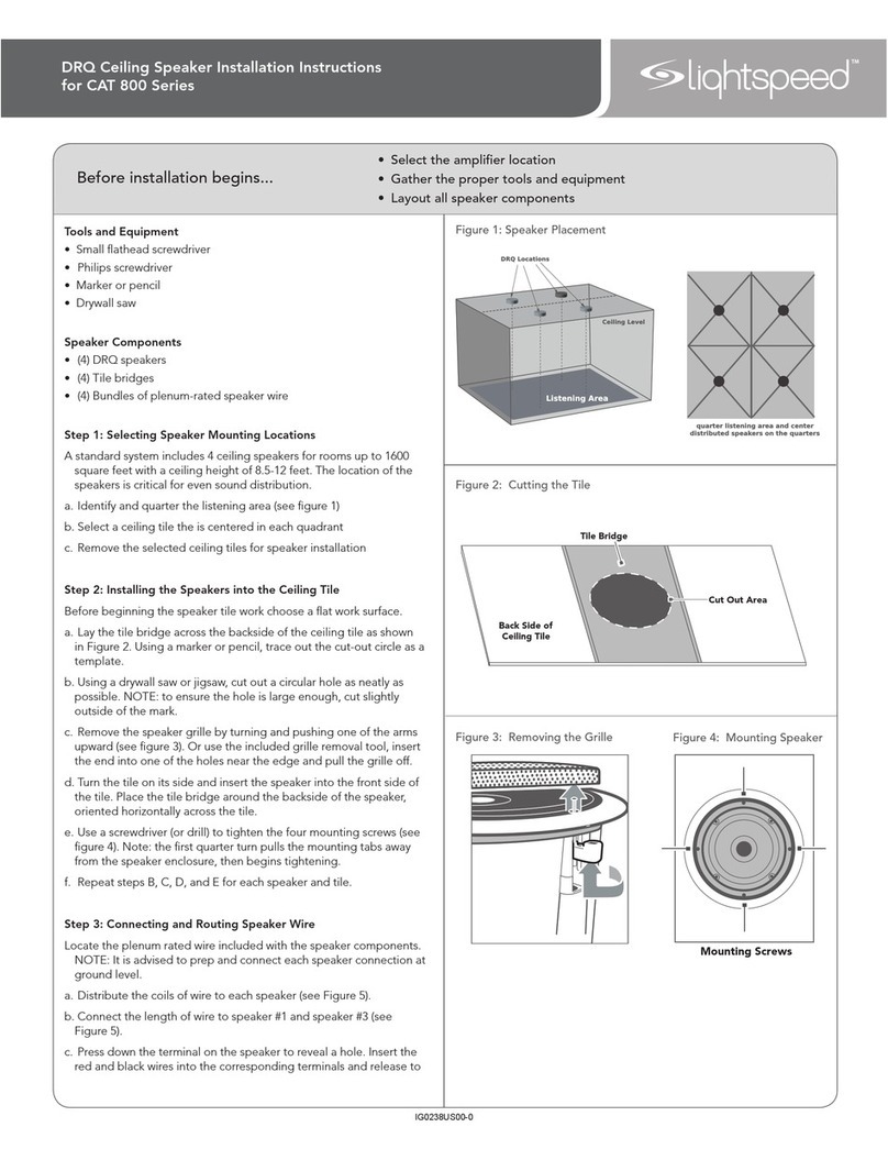 Lightspeed 800 Series installation instructions