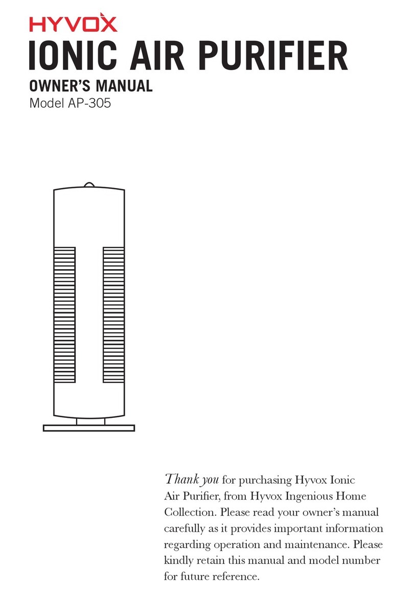 Hyvox AP-305 owner's manual