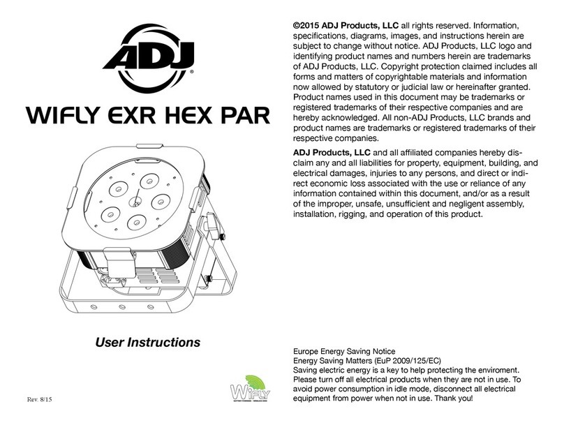 ADJ WiFlY EXR HEX PAR User manual