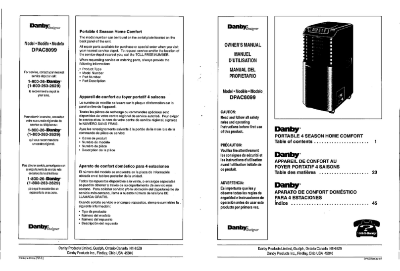Danby DPAC8099 User manual