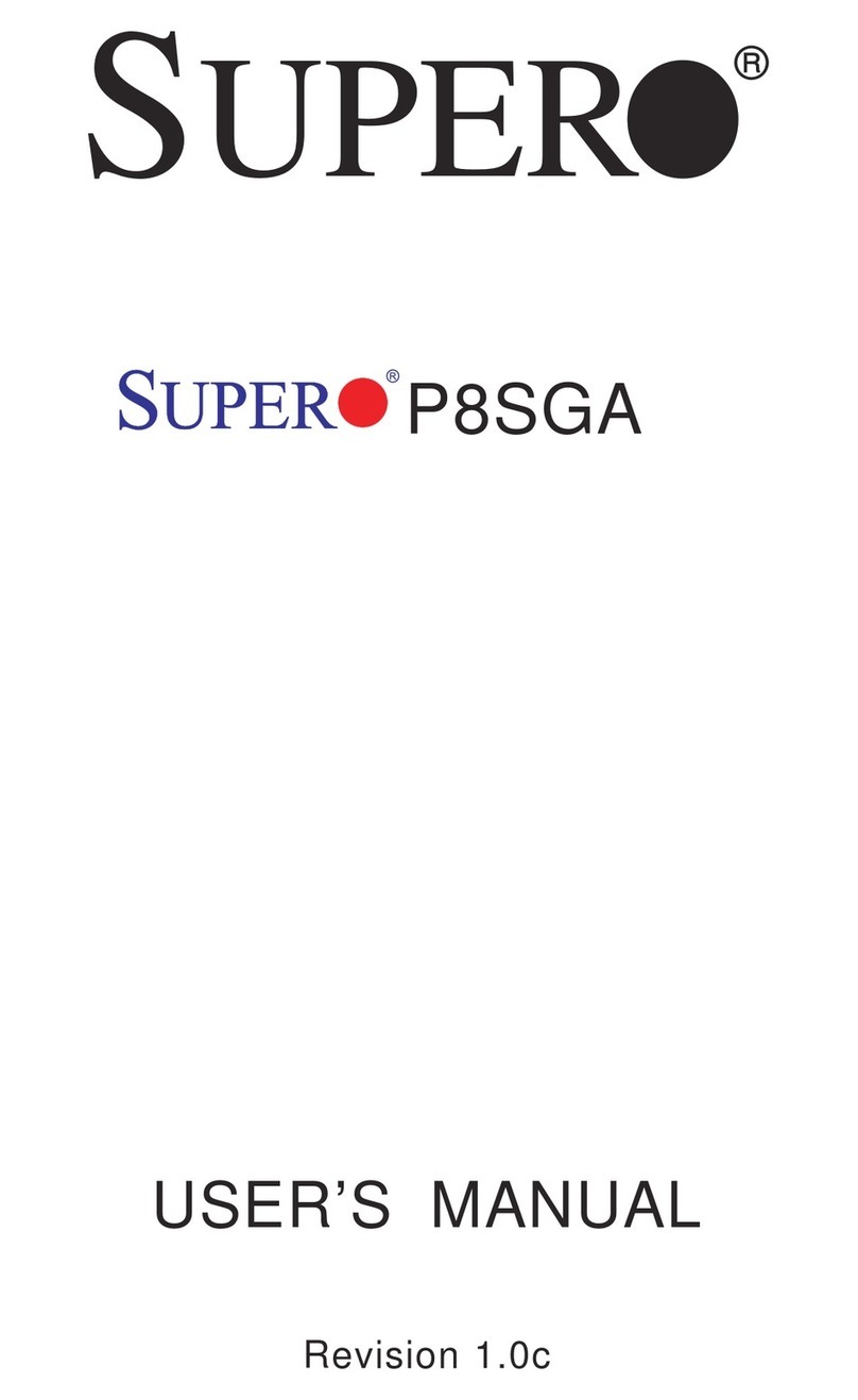 Supero P8SGA User manual