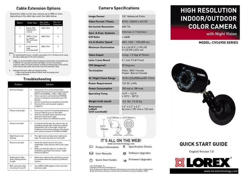 Lorex CVC6950 SERIES User manual