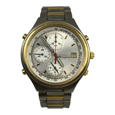 Seiko Analog Quartz 7T32 instructions