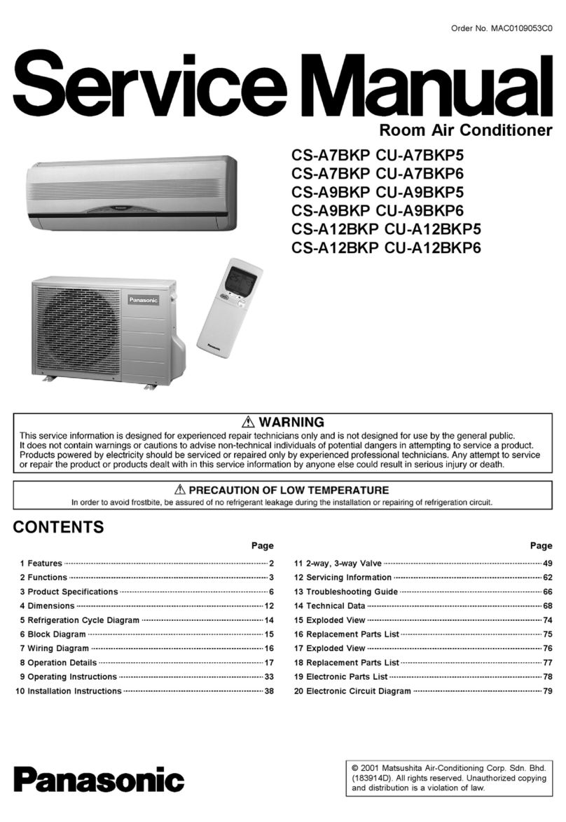 Panasonic CS-A7BKP User manual