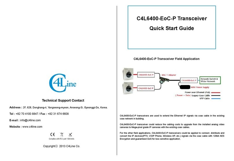 C4Line C4L6400-EoC-P User manual