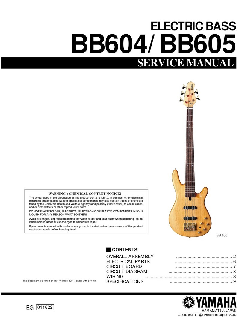 Yamaha BB 604 Service manual