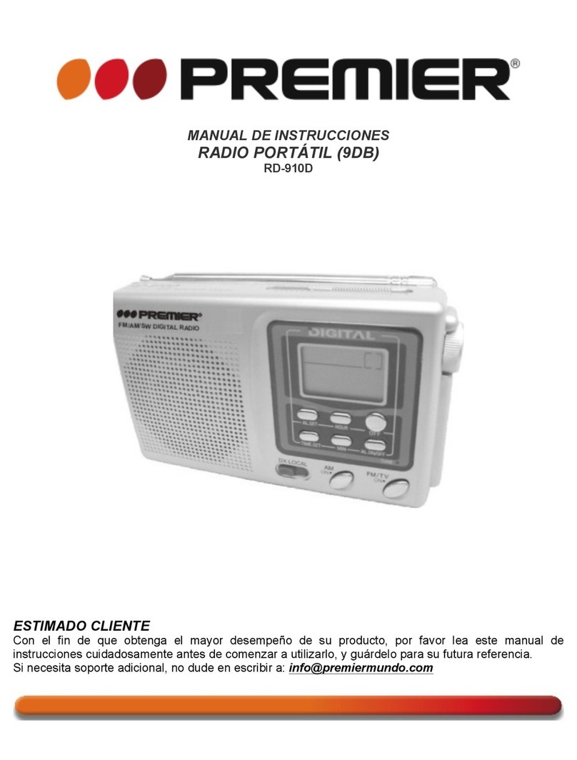 Premier RD-910D instruction manual