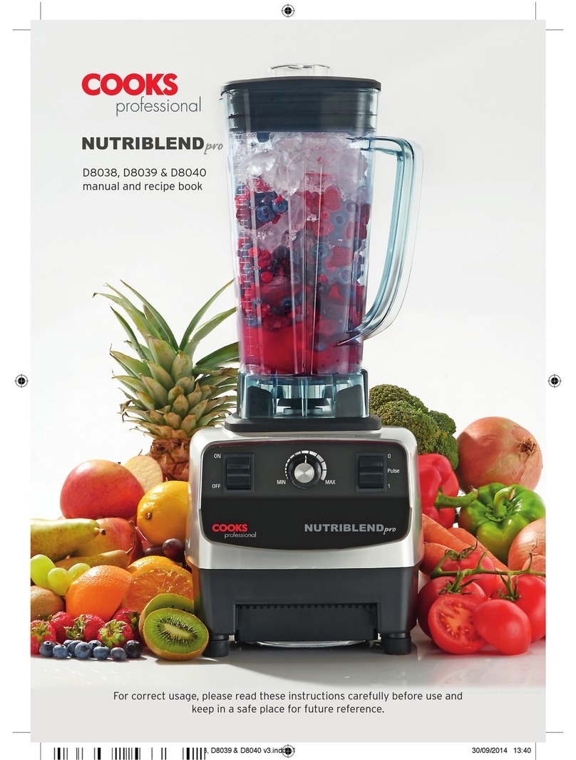 Cooks NUTRIBLEND PRO D8038 user manual