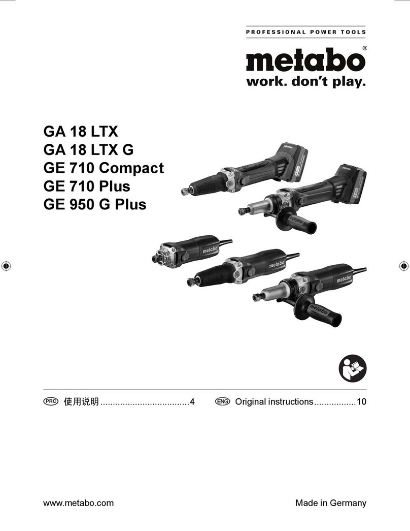 Metabo GA 18 LTX Original instructions