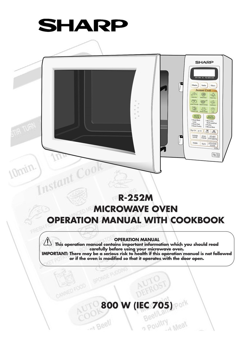 Sharp R-252M Instruction Manual