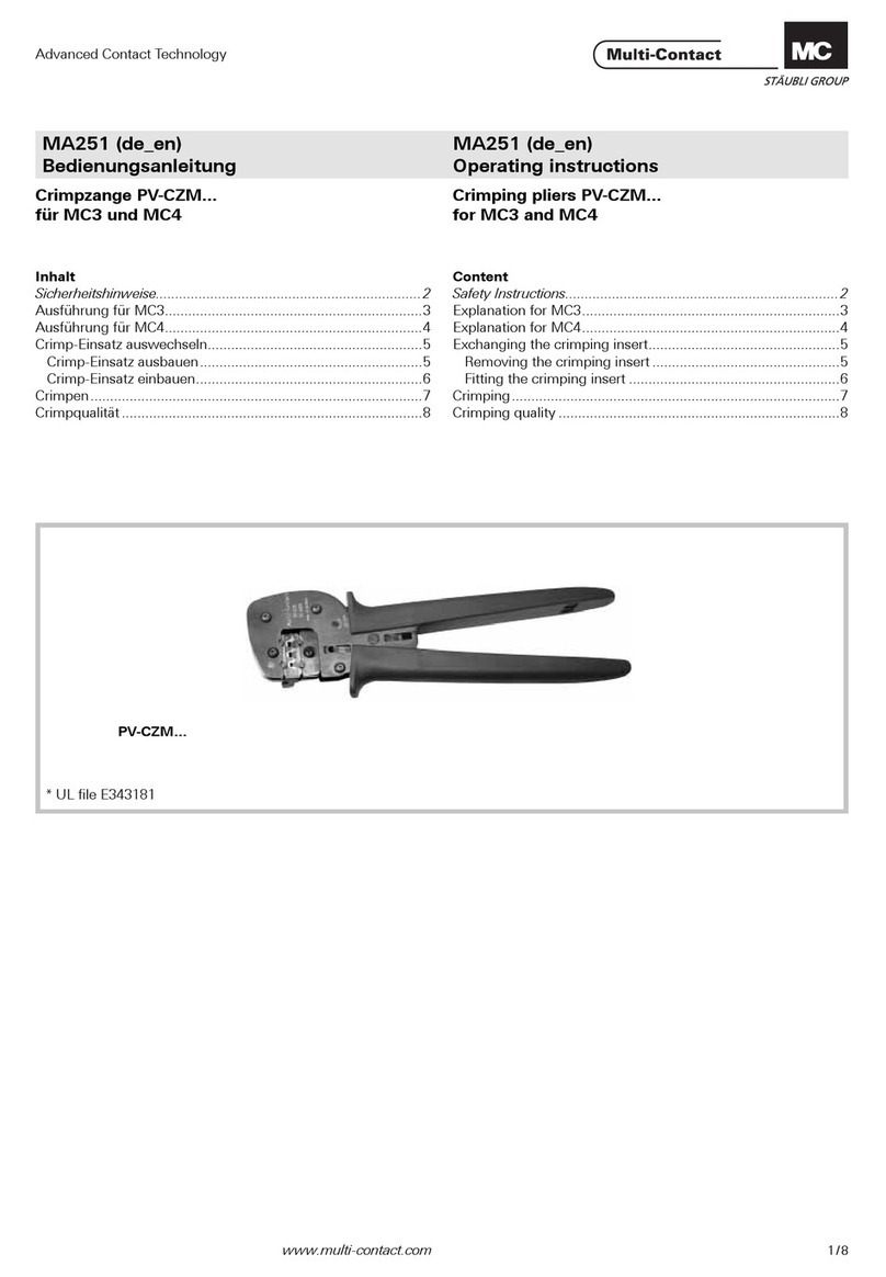 Multi-Contact PV-CZM-16100A operating instructions