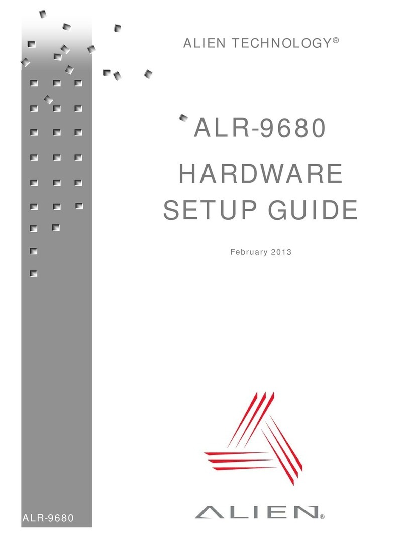 Alien ALR-9680 Hardware setup guide