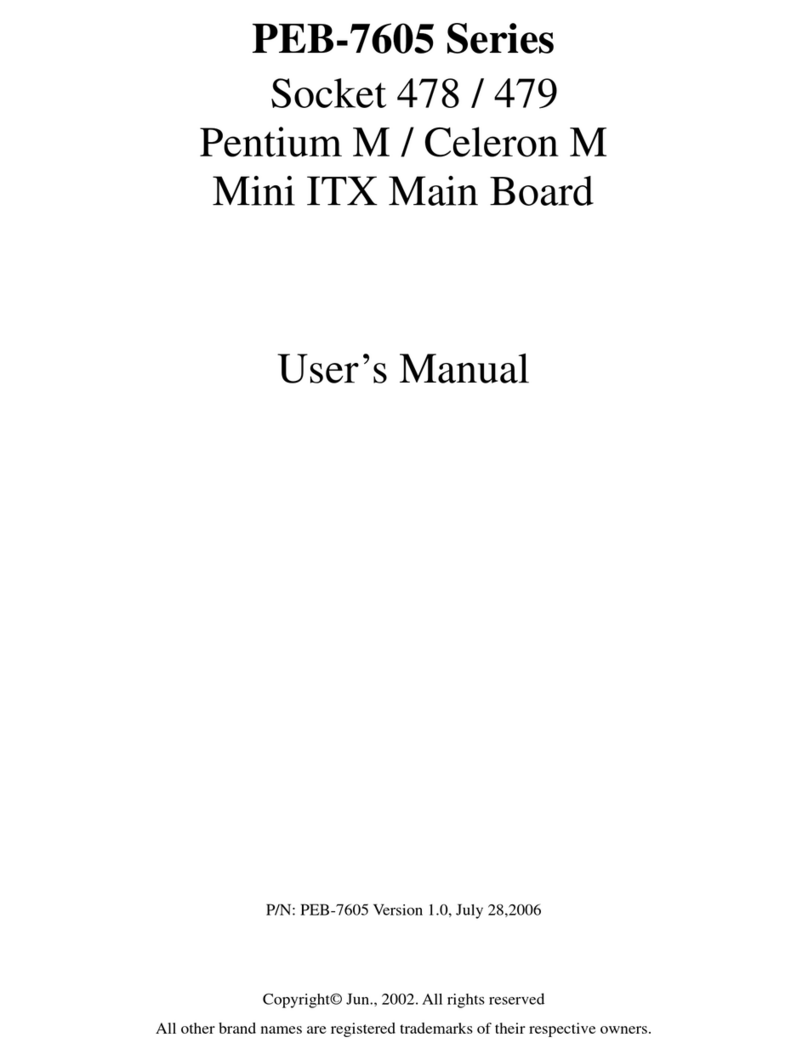 Iembeddedpc PEB-7605 Series user manual