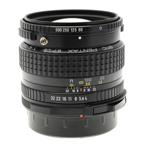 Pentax SMC 67 LS 165mm f/4 User manual
