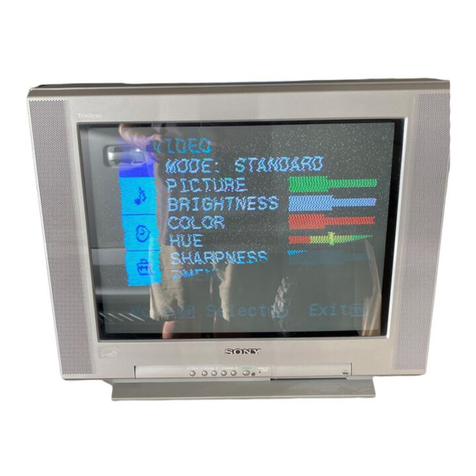 Sony Trinitron KV-20FV10 User manual Sony Trinitron KV-20FV10 User manual