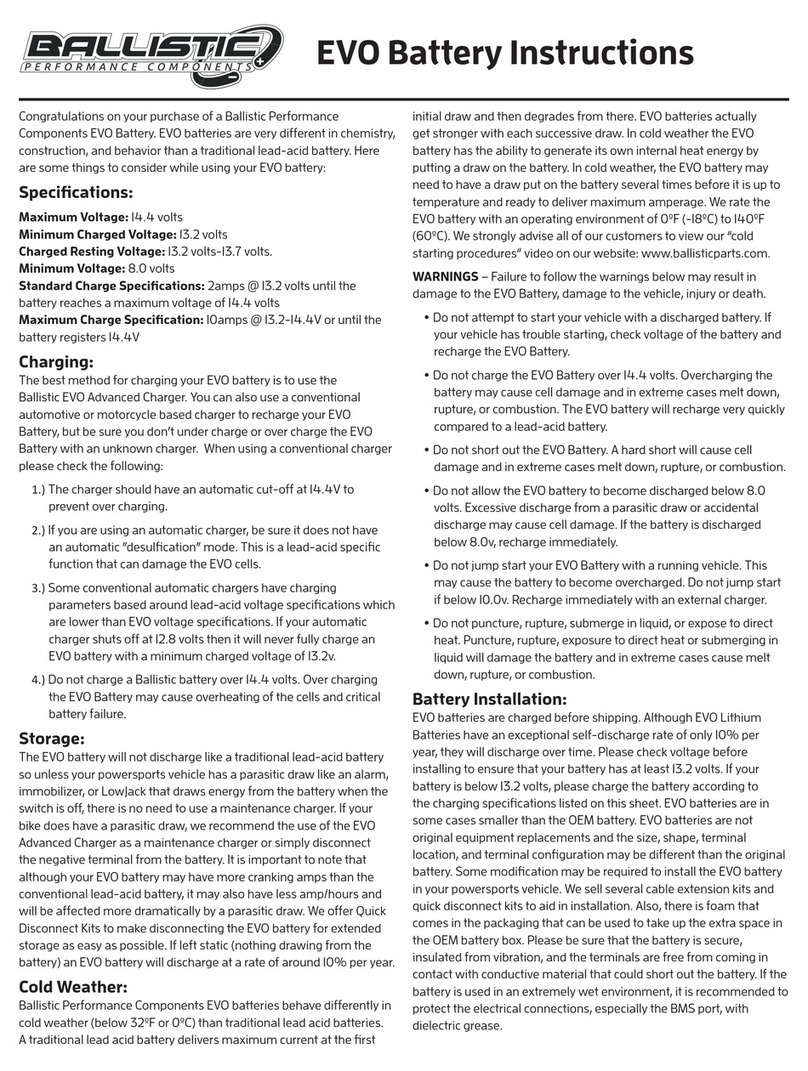 Ballistic EVO instructions