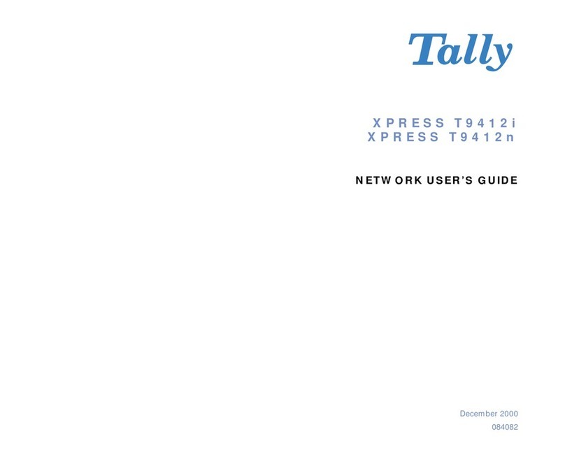 Tally XPRESS T9412i Installation instructions