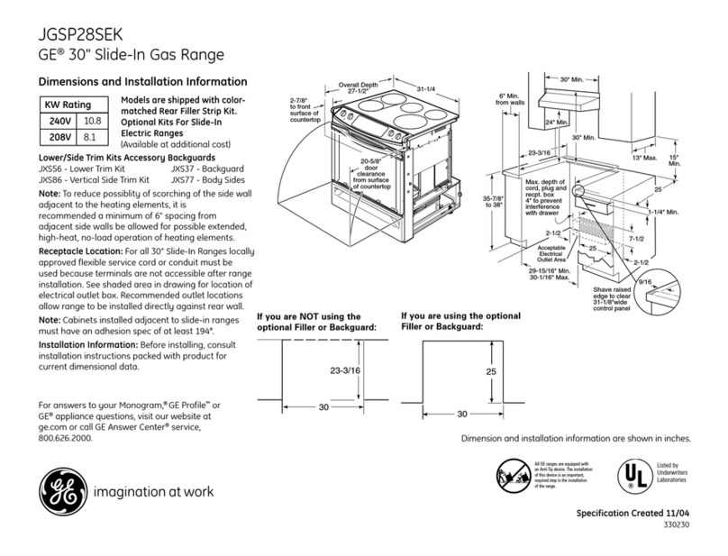 GE JGSP28SEK Manual