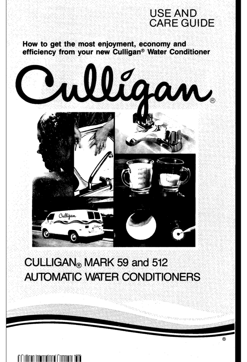 Culligan Mark 59 User manual Culligan Mark 59 User manual