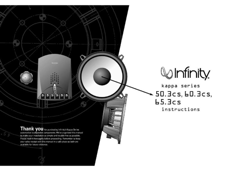 Infinity 50.3cs User manual