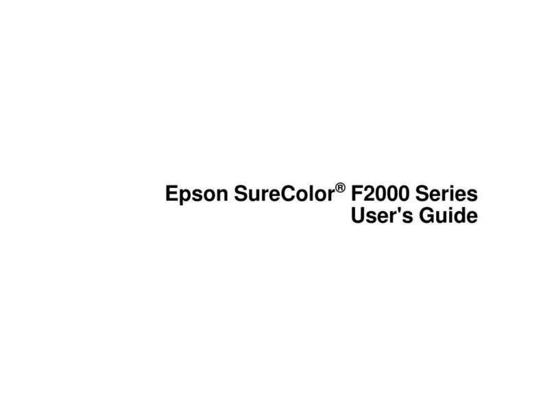 Epson SureColor F2000 Series User manual