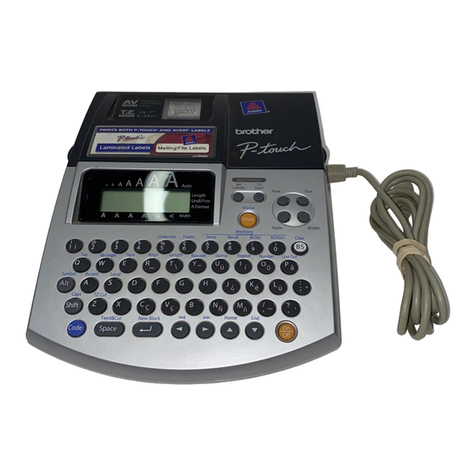 Brother P-touch 2600 user guide
