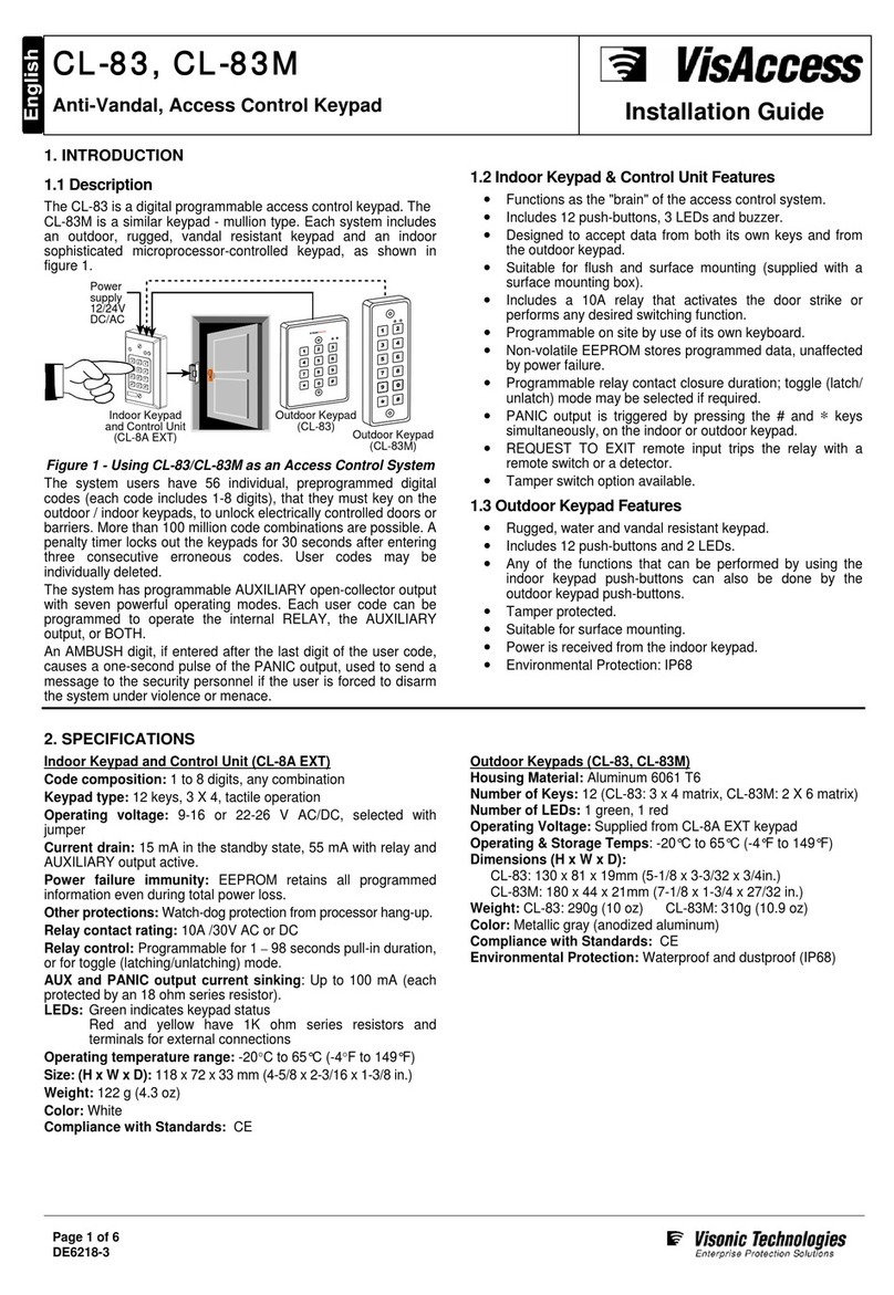VisAccess CL-83 installation guide