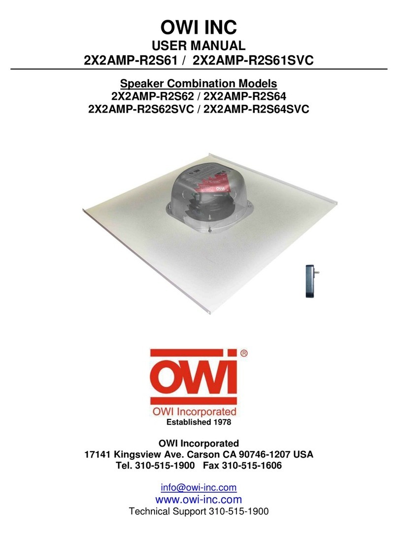 OWI 2X2AMP-R2S61 User manual