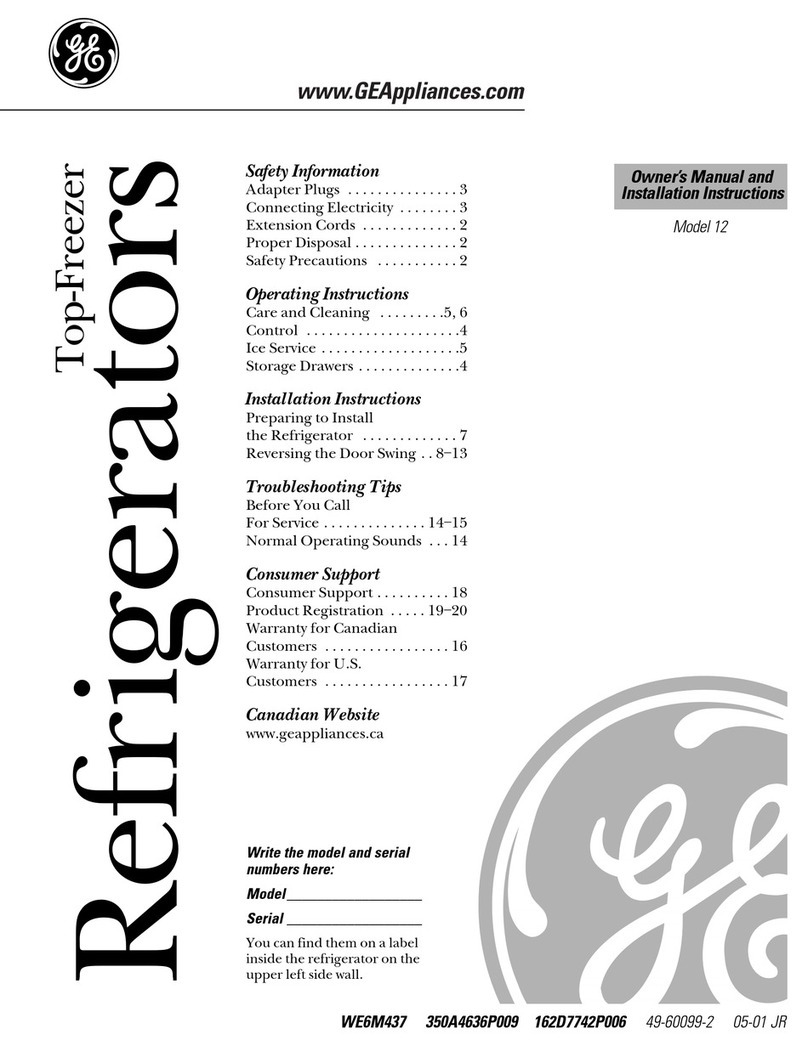 GE AJCH 12 Operating instructions