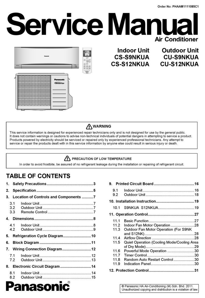 Panasonic CS-S9NKUA User manual