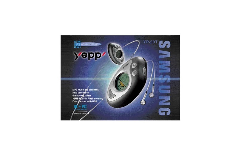 Samsung YP-20T - YEPP Digital Player User manual
