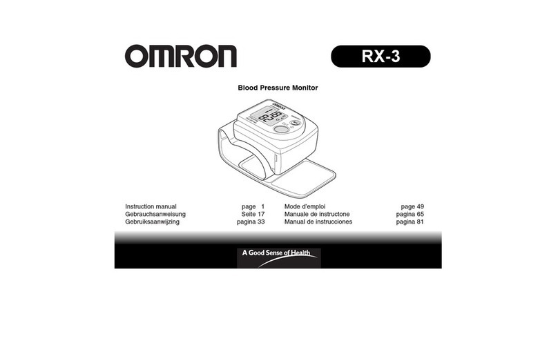 Omron RX-3 User manual