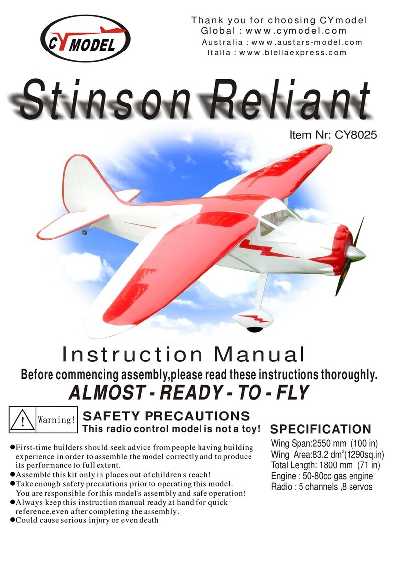 CYmodel CY8025 Stinson Reliant User manual