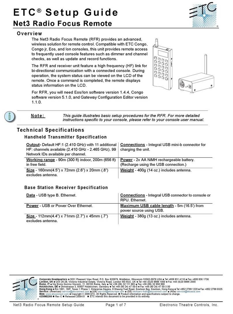 ETC Net3 Conductor Setup guide