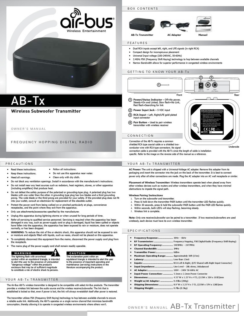 Air-Bus AB-TX owner's manual