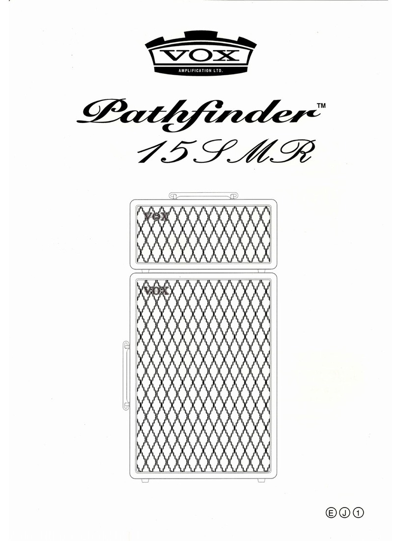 Vox Pathfinder 15SMR User manual