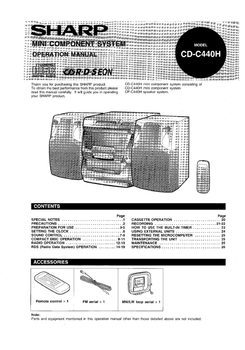 Sharp CD-C440H User manual