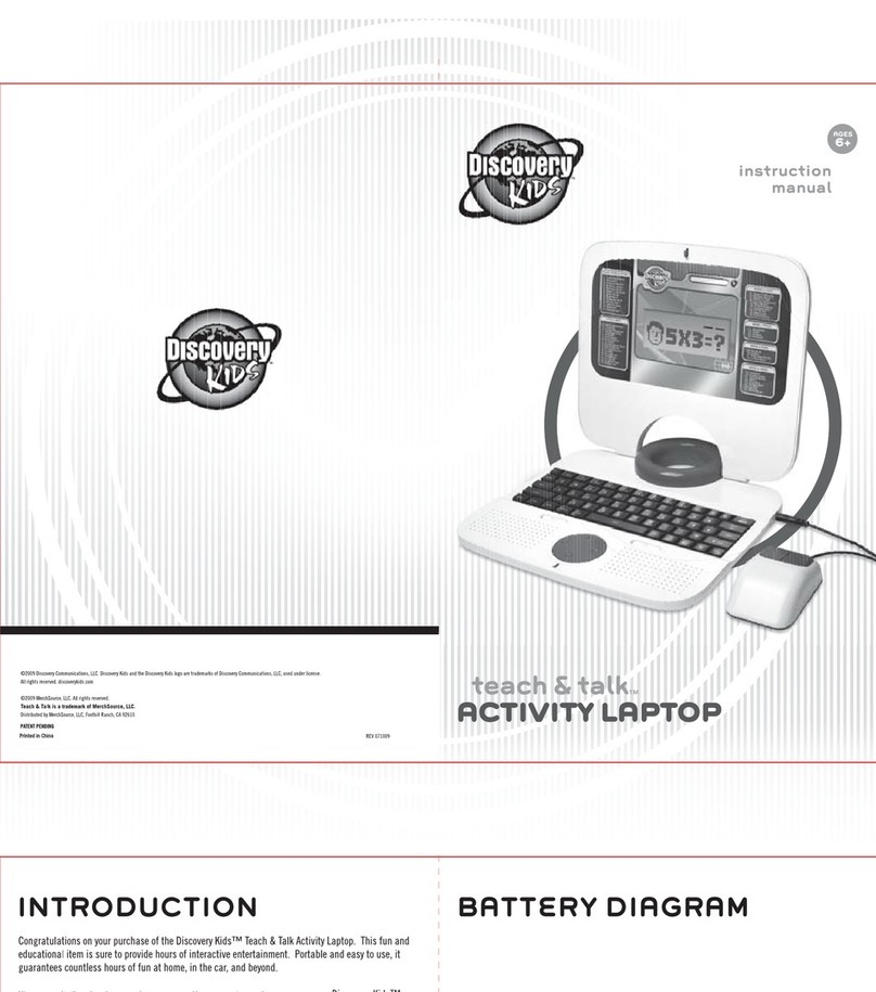 Discovery Kids Teach & Talk Activity instruction manual