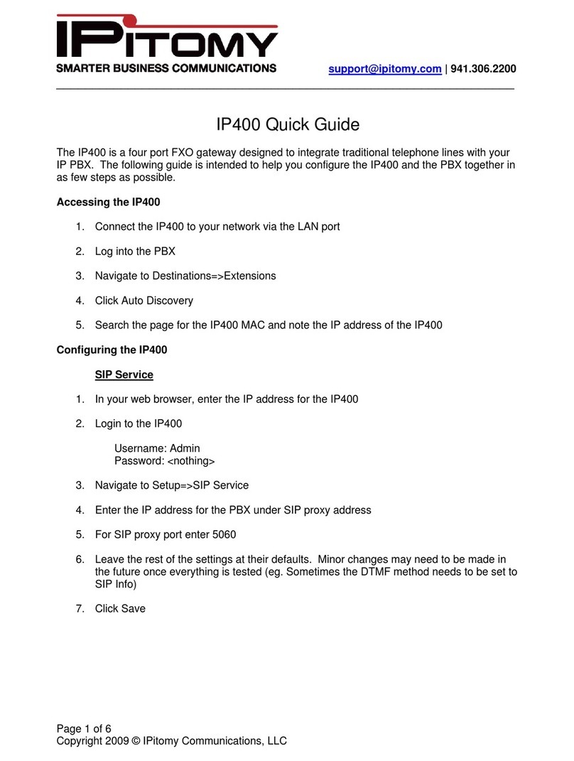 IPitomy IP400 User manual