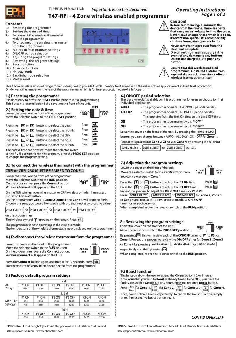 EPH T47-RFi User manual