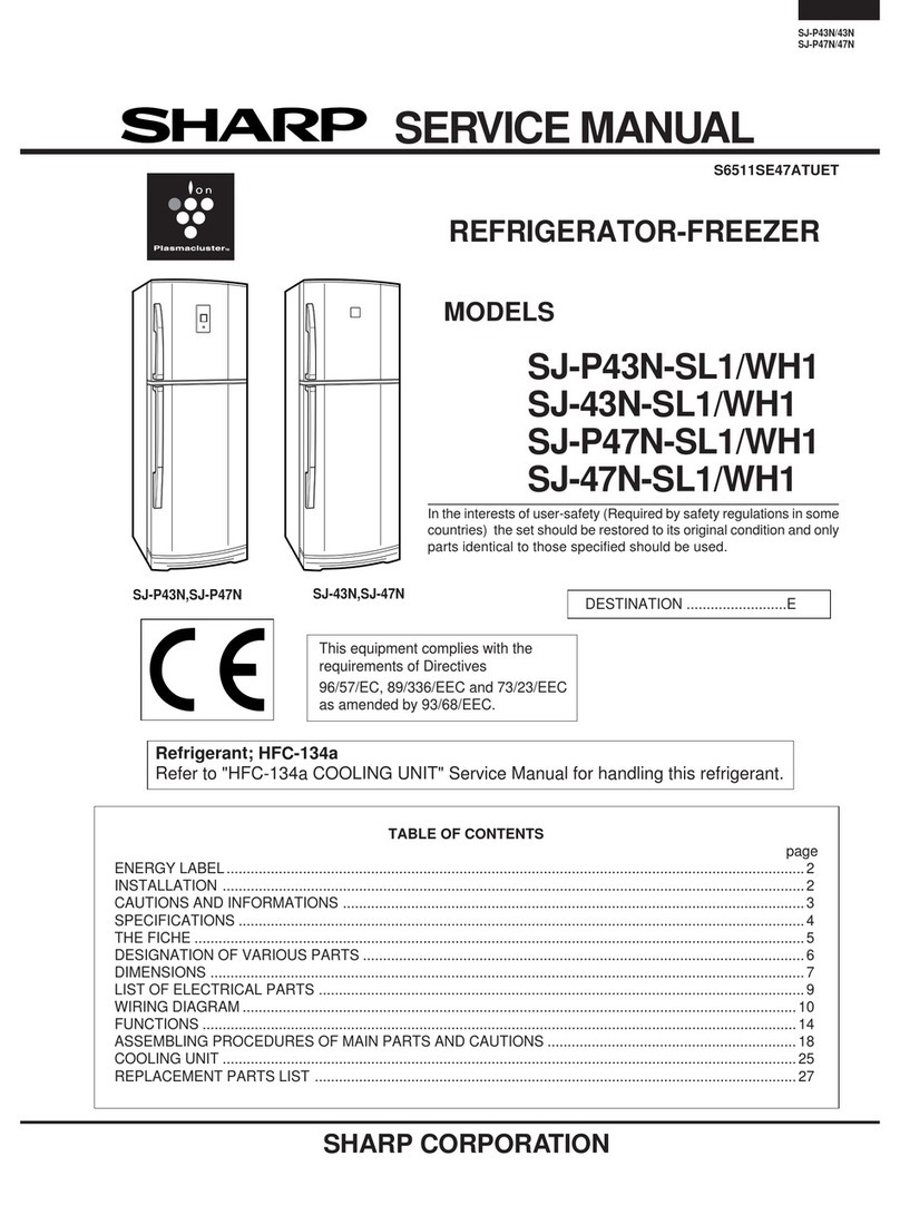 Sharp SJ-P43N-SL1/WH1 User manual