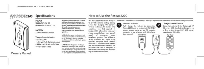 Revolve Electronics Rescue2200 owner's manual Revolve Electronics Rescue2200 owner's manual