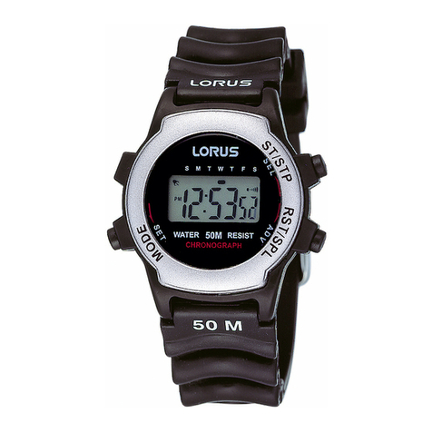 LORUS Y922 User manual