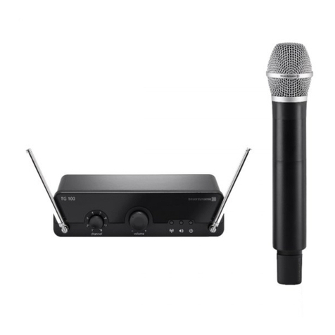 Beyerdynamic TG 100 Beltpack Set User manual Beyerdynamic TG 100 Beltpack Set User manual